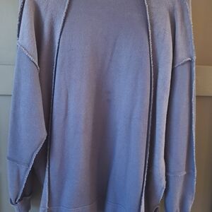 Women's Cozy Purple Turtleneck Sweater